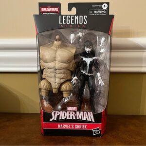 Marvel Legends Spider-Man Shriek Action Figure Toy with Build a Figure Piece